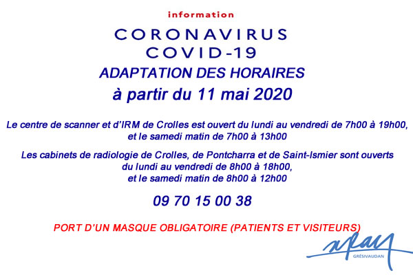 Horaires modifiés