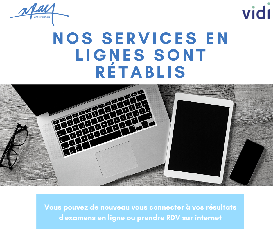 Les services en ligne sont de nouveau opérationnels