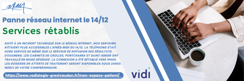 Accès internet rétabli