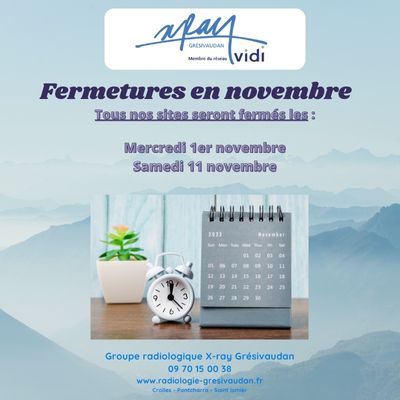 Jours fériés en novembre 2023