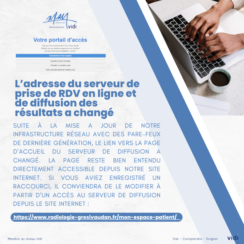 Modification adresse du serveur de résultats